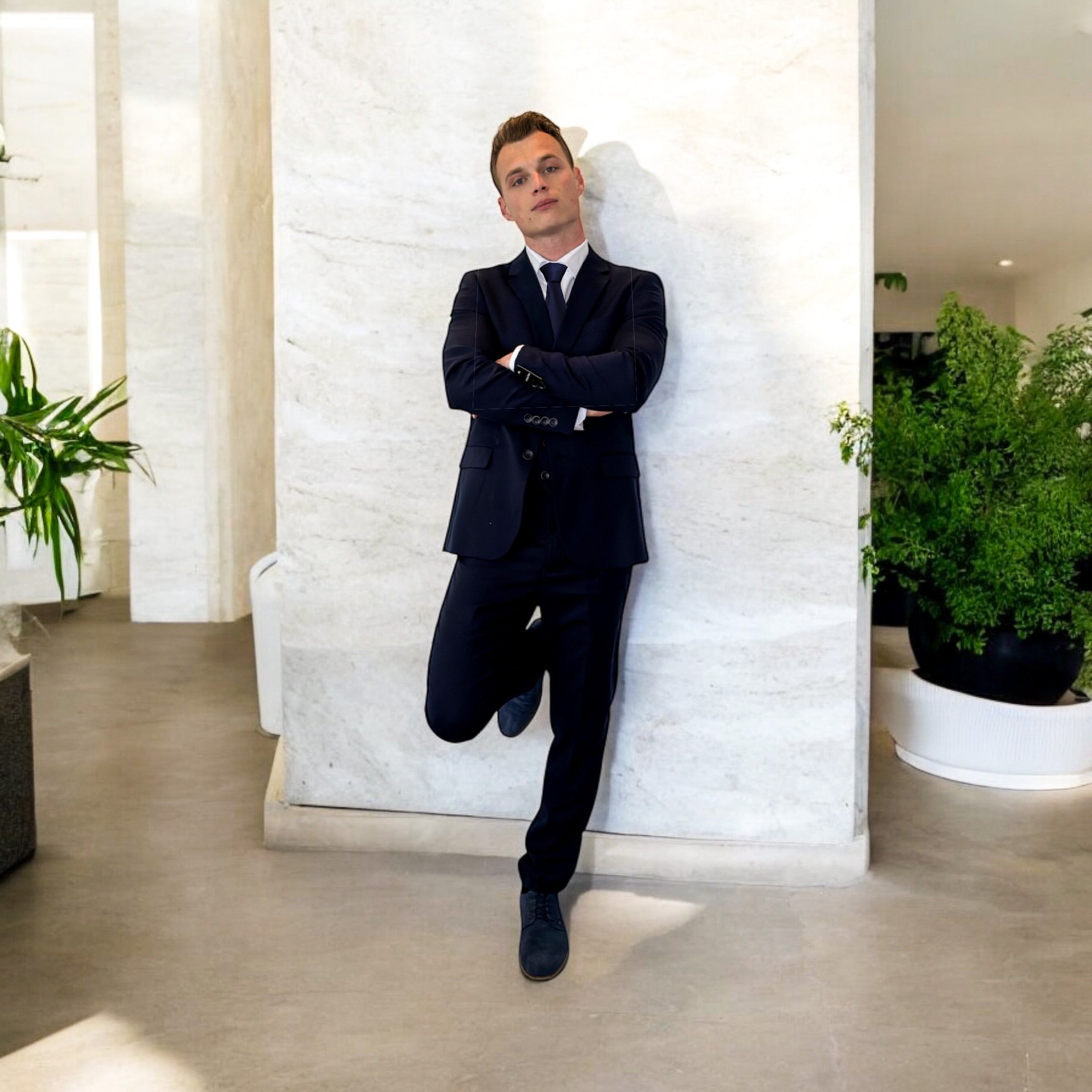 Cravate Bleu Marine - miniature 5