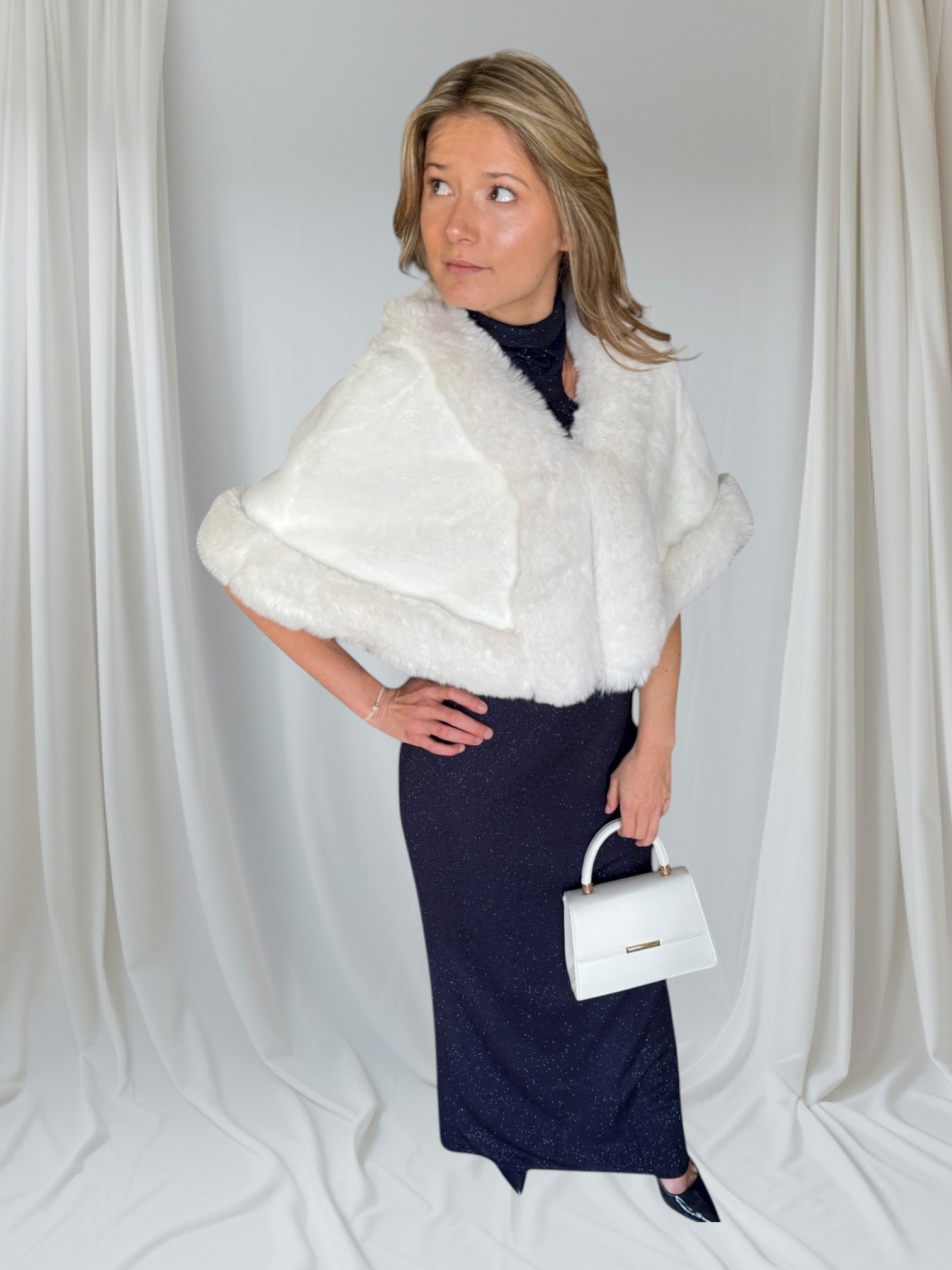 Boléro Poncho Blanc - miniature 4