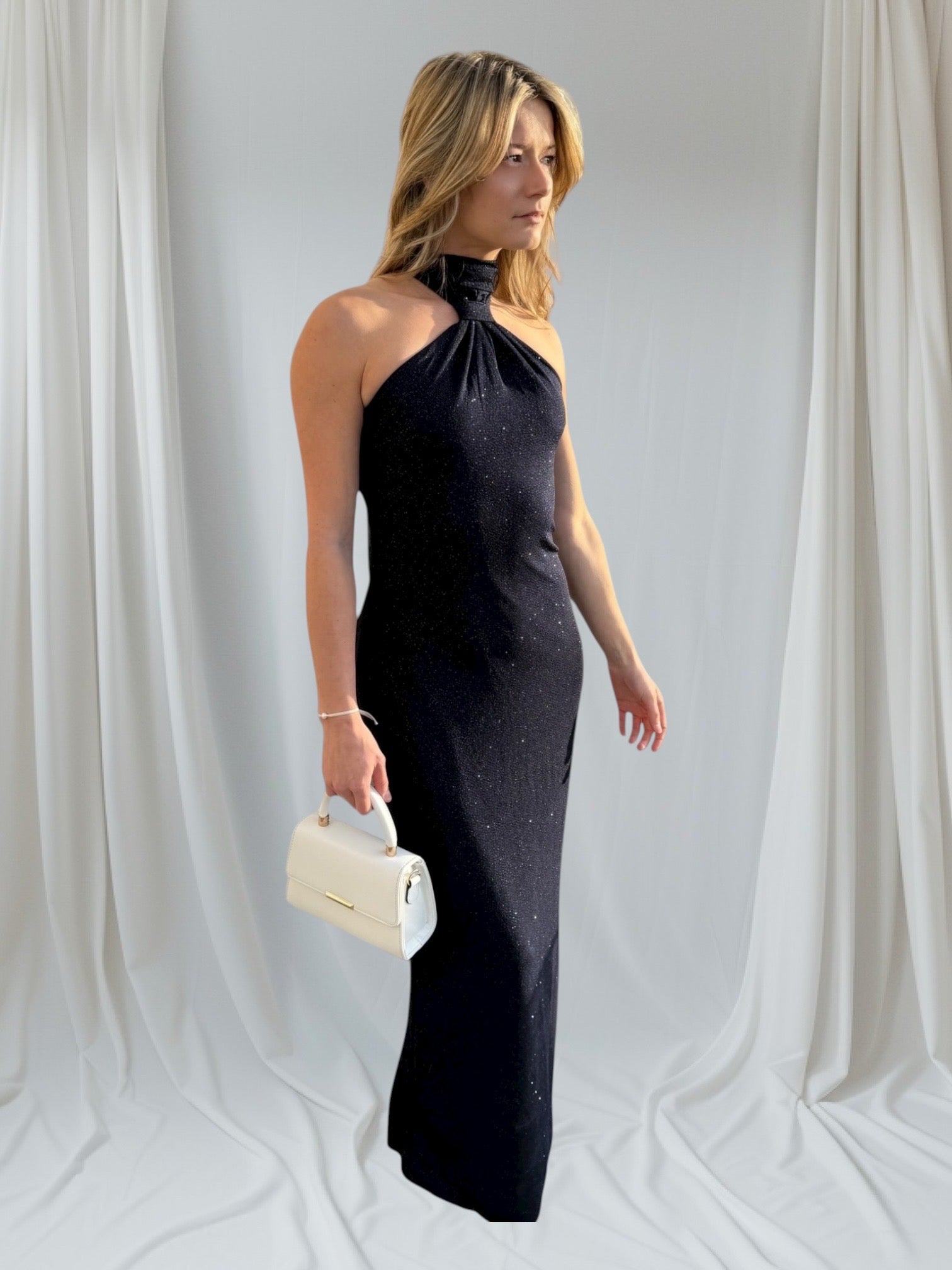 Robe Longue Bleu Marine - miniature 8