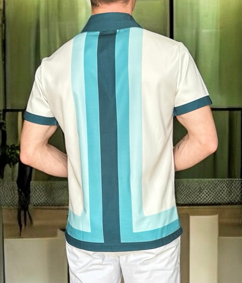 Chemise manche courte dégradé - miniature 3