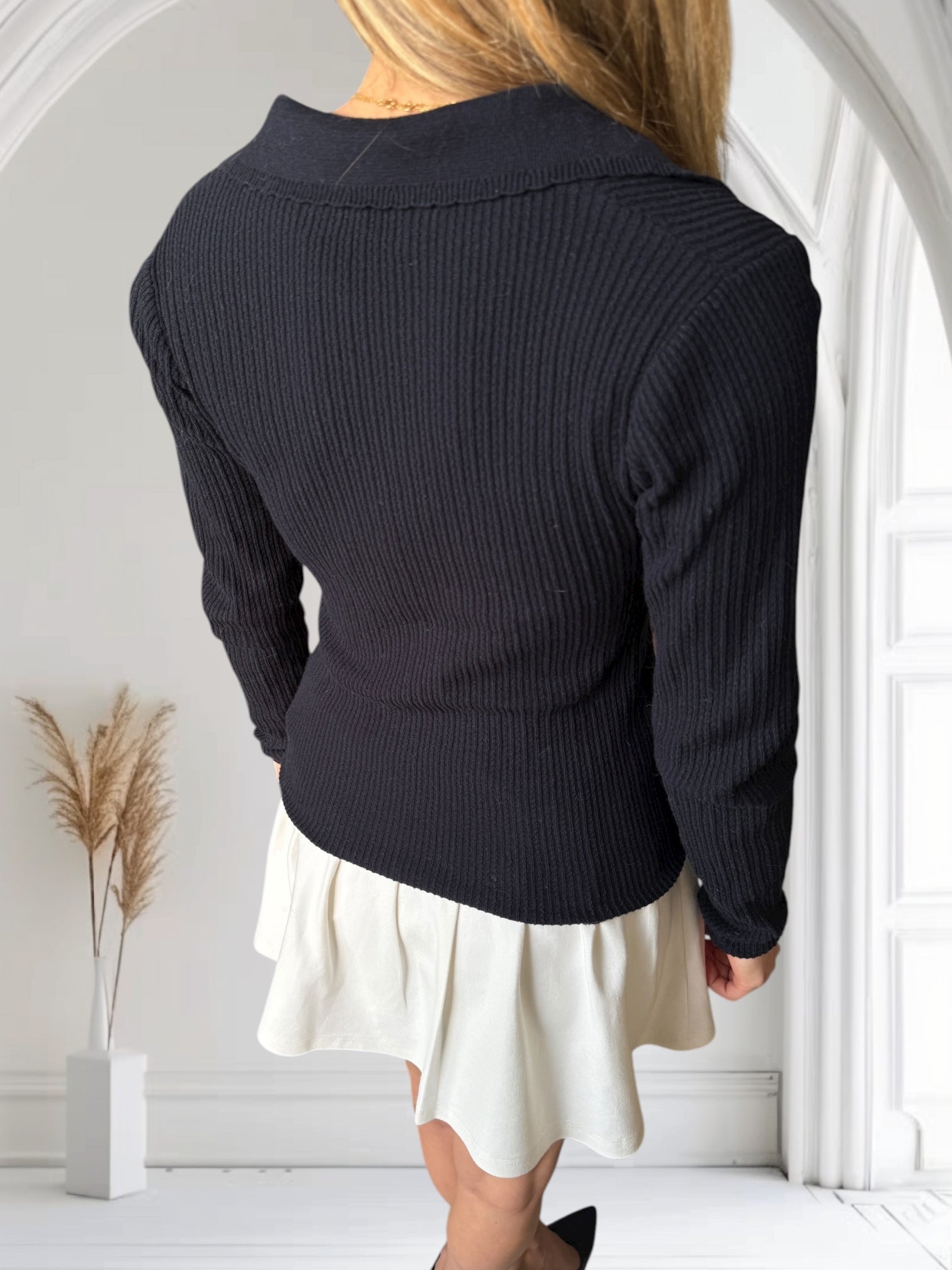 Pull Nathæl Bleu Marine - miniature 7