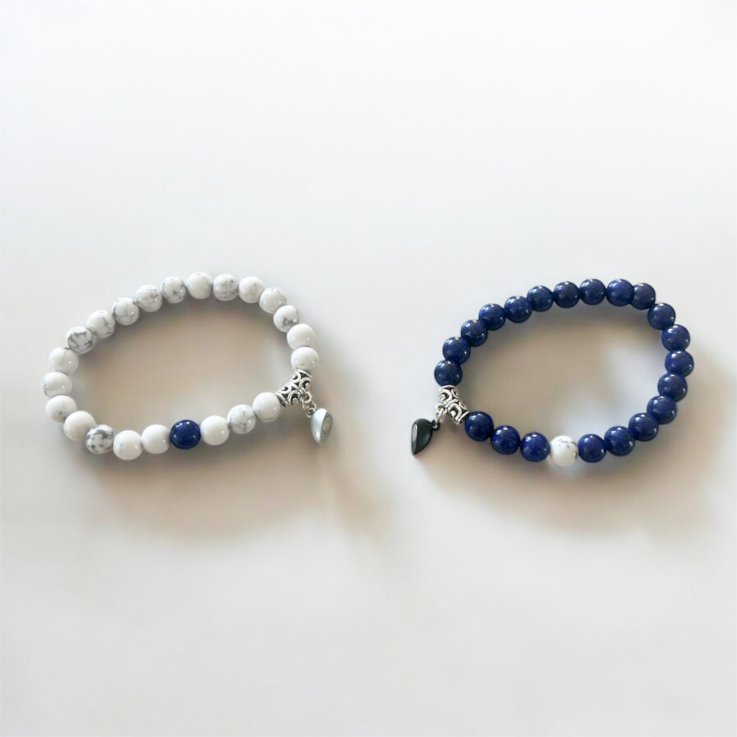 Bracelet de Couple avec Coeur Aimanté - miniature 2