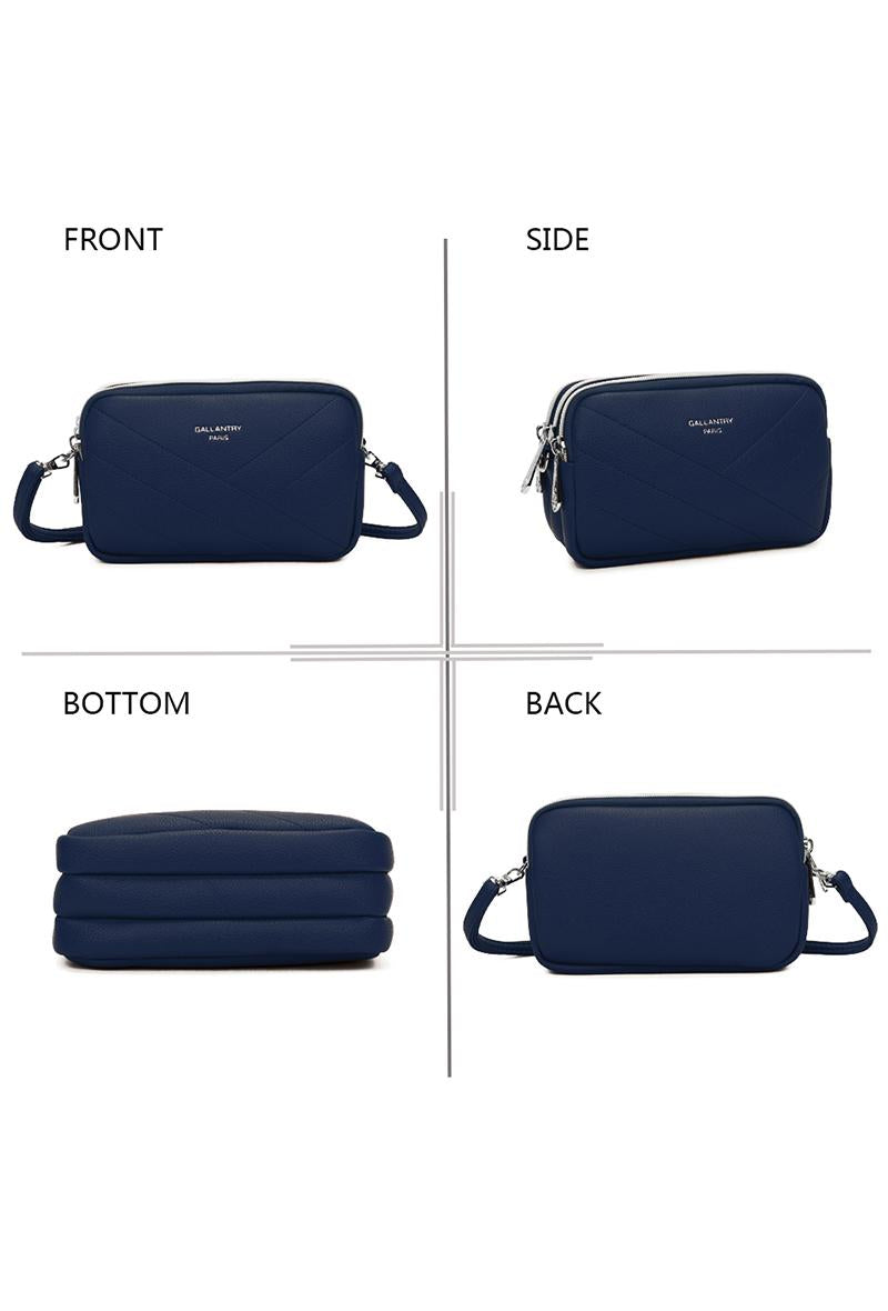 Pochette Bandoulière Bleu Foncé - miniature 3