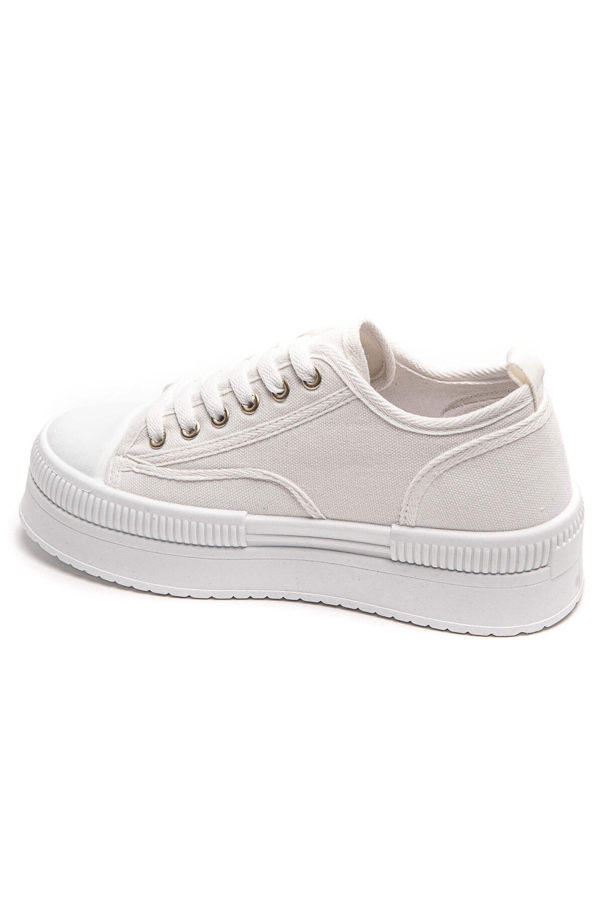 Baskets en Toile – Blanc - miniature 3