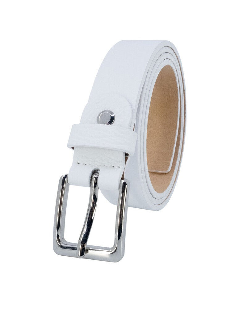 Ceinture en Cuir de Vachette – Blanc - miniature 2