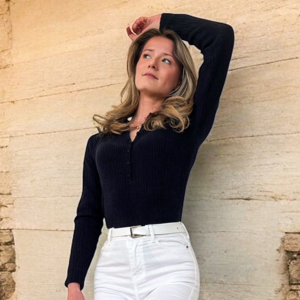 Pull Nathæl Bleu Marine - miniature 3