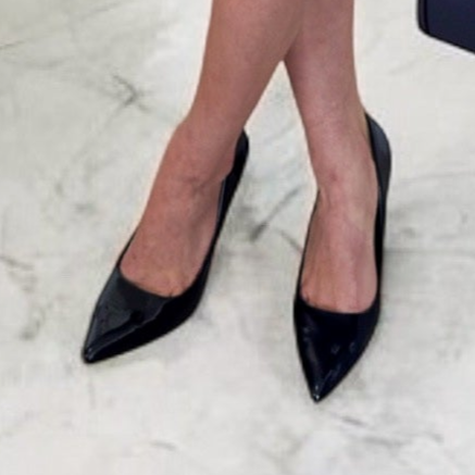 Escarpins Vernis à Talons – Bleu Marine - miniature 3