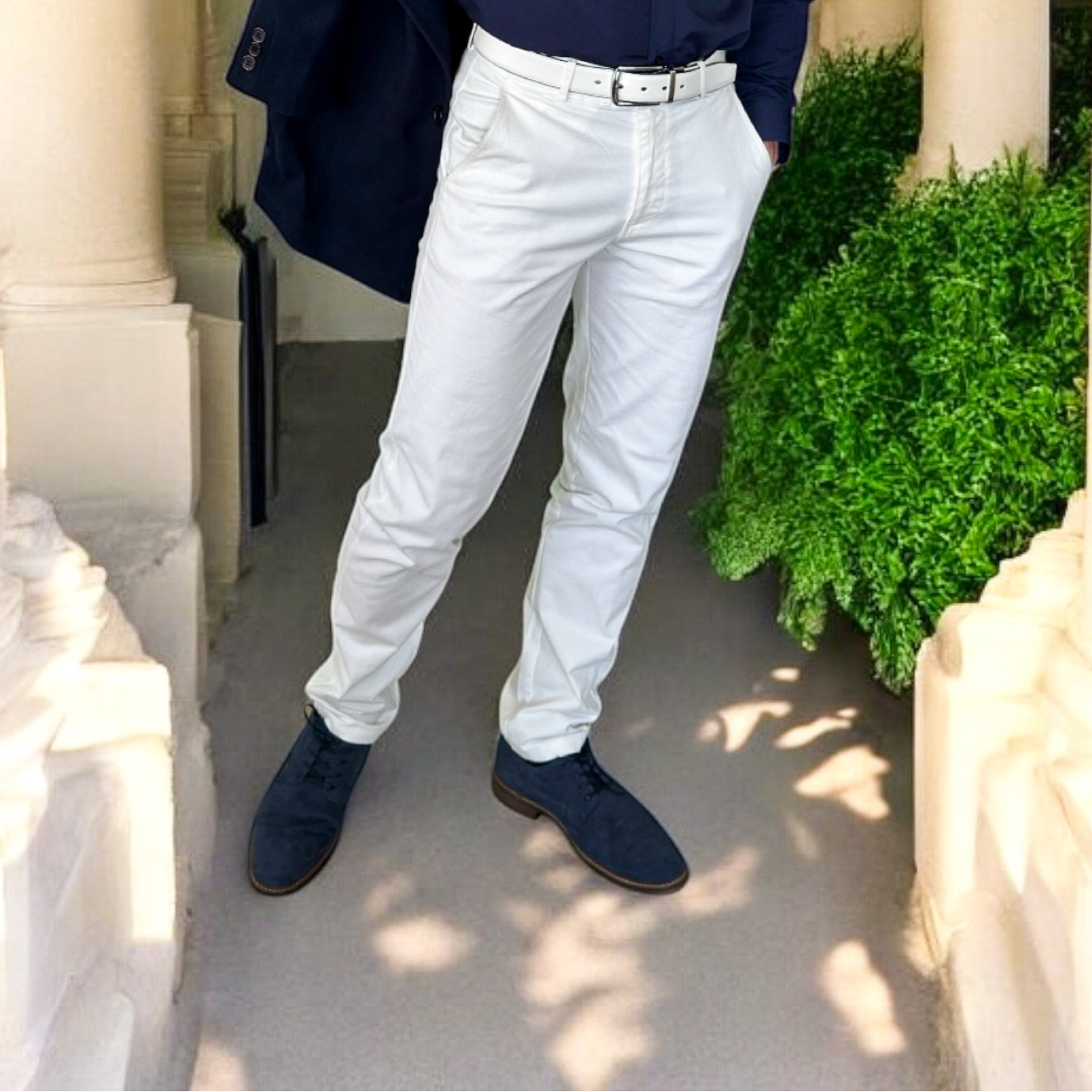 Chino Stretch Blanc - miniature 3