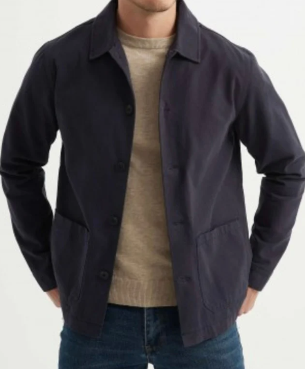 Veste Bleu coton - miniature 3