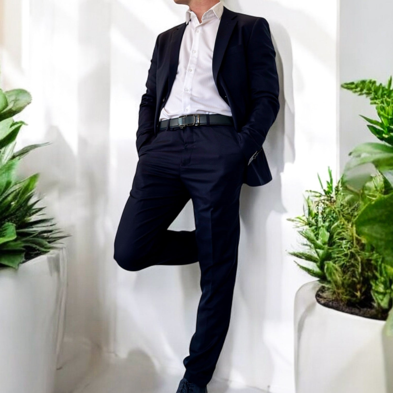 Costume 3 Pièces Bleu Marine - miniature 3