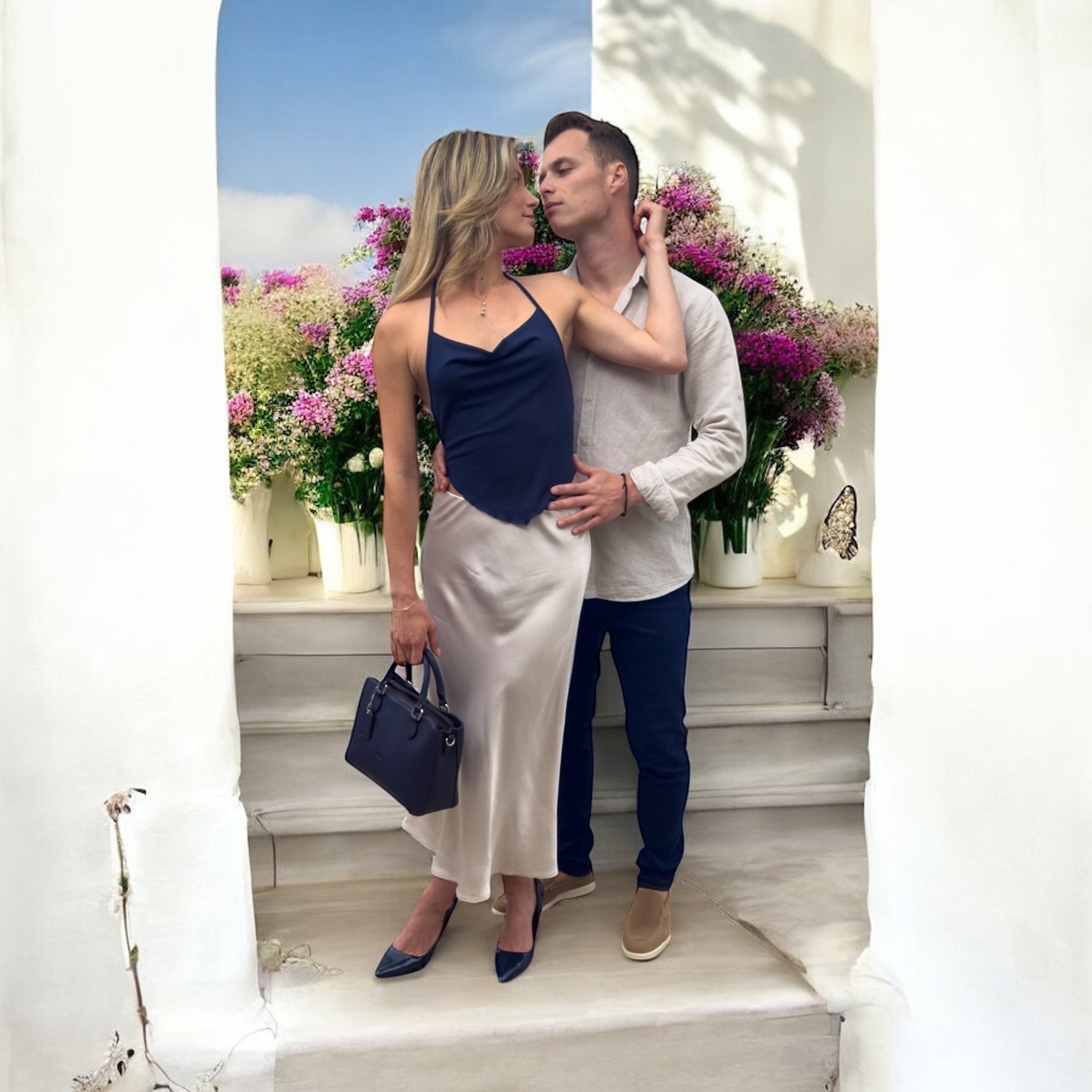 chemise lin beige - miniature 18