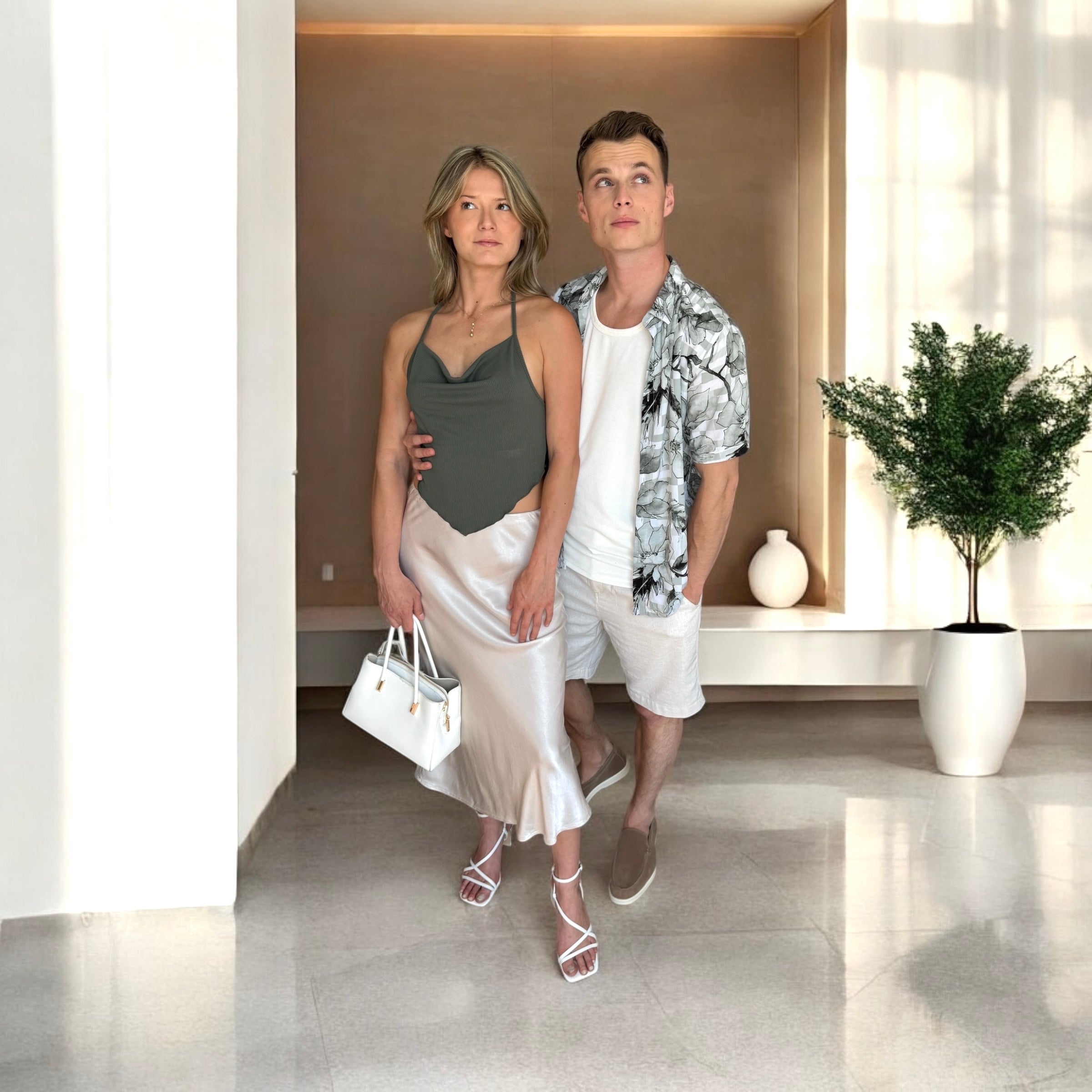 Le Couple Kaki & Beige Été - miniature 3