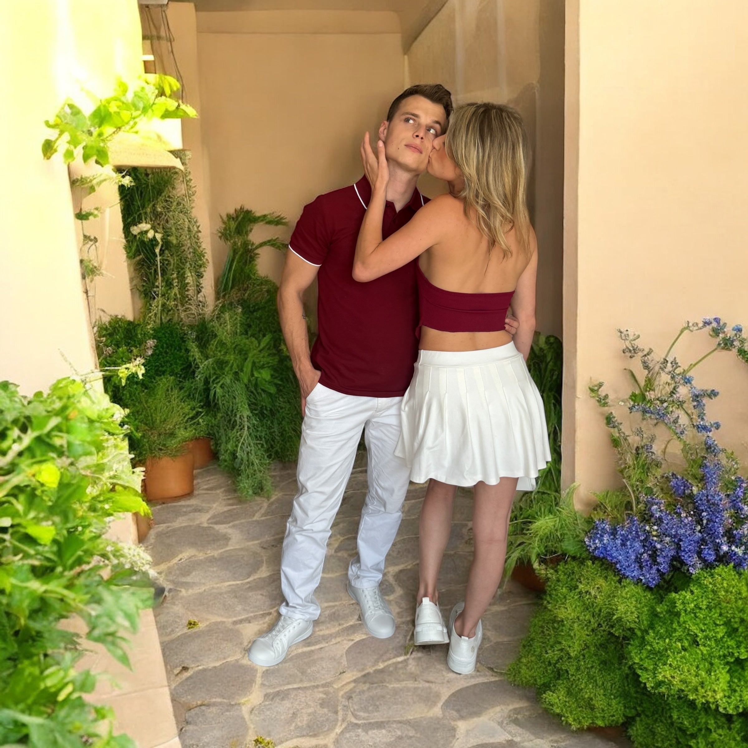 Le Couple Blanc & Bordeaux / noir - miniature 8