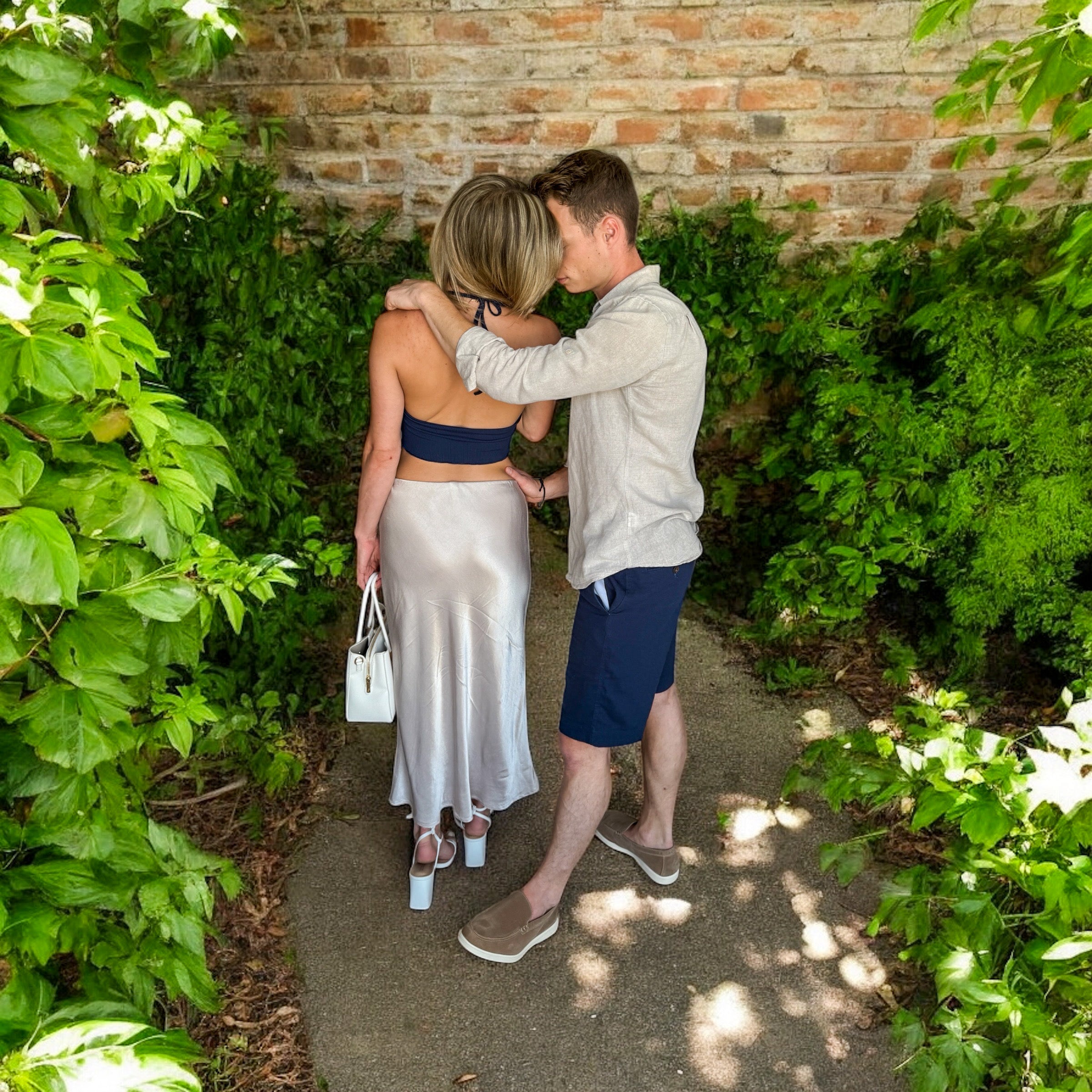 Le Couple Jupe Beige & Short Marine - miniature 4